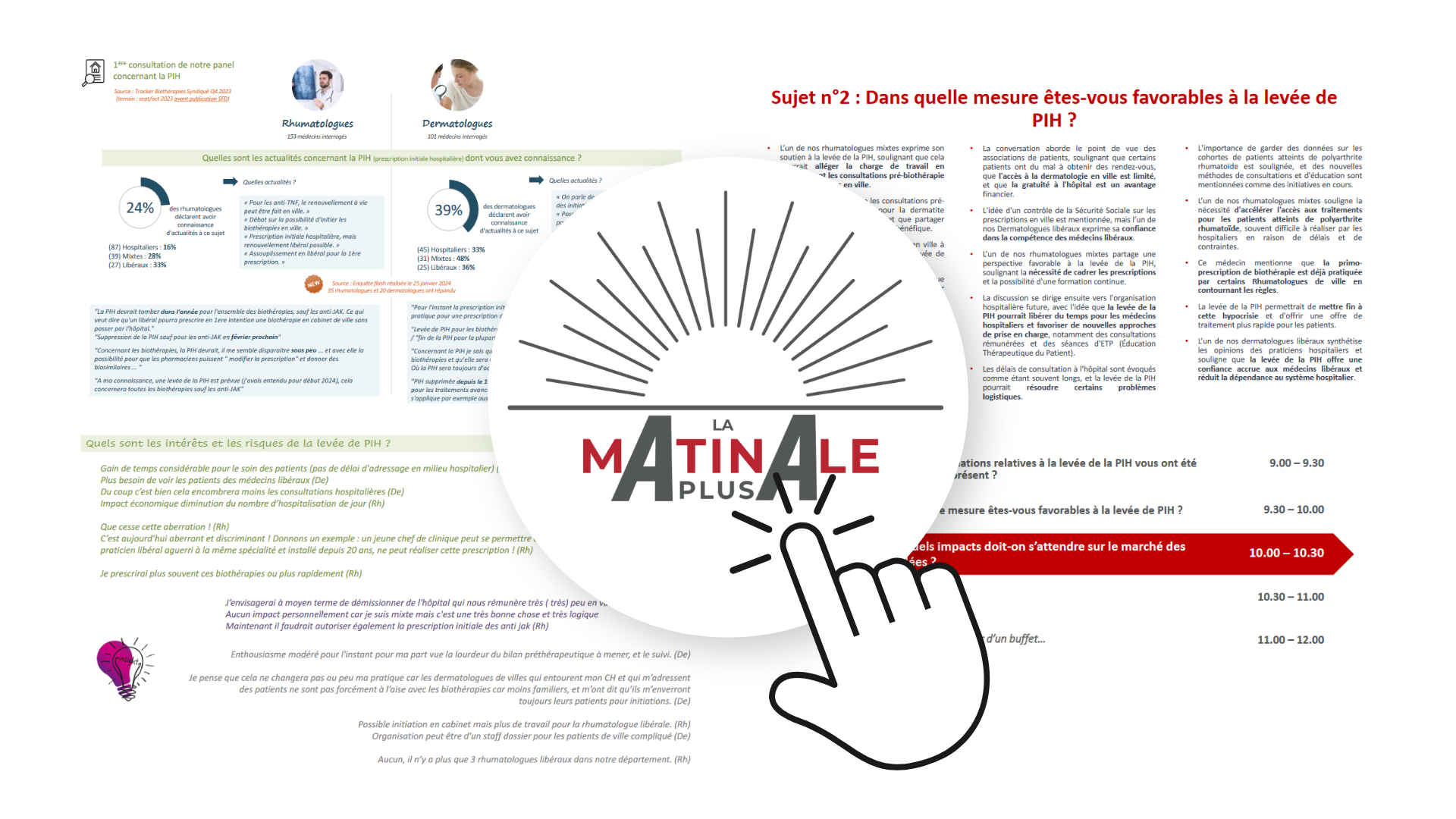 Synthèse et présentation - La Matinale par APLUSA Immunologie